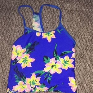 Girls old navy floral swims top size 10/12